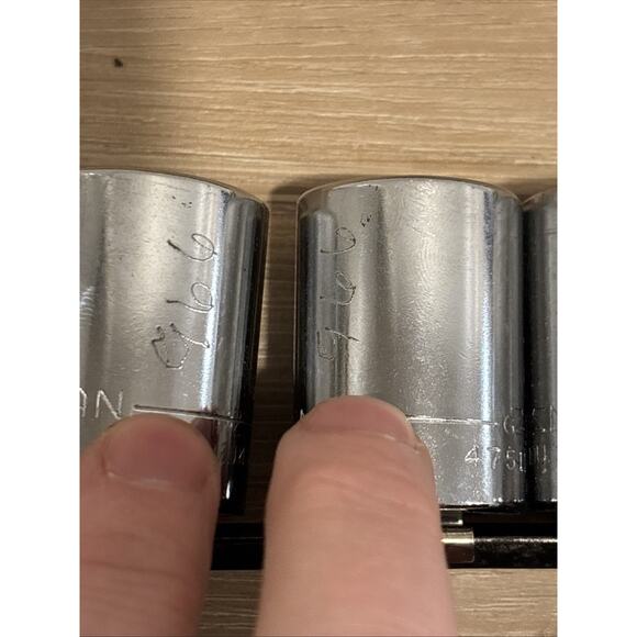 Craftsman Sockets Set Of 10 / SAE / 1/2” Drive With Organizer Made In USA - Picture 14 of 14